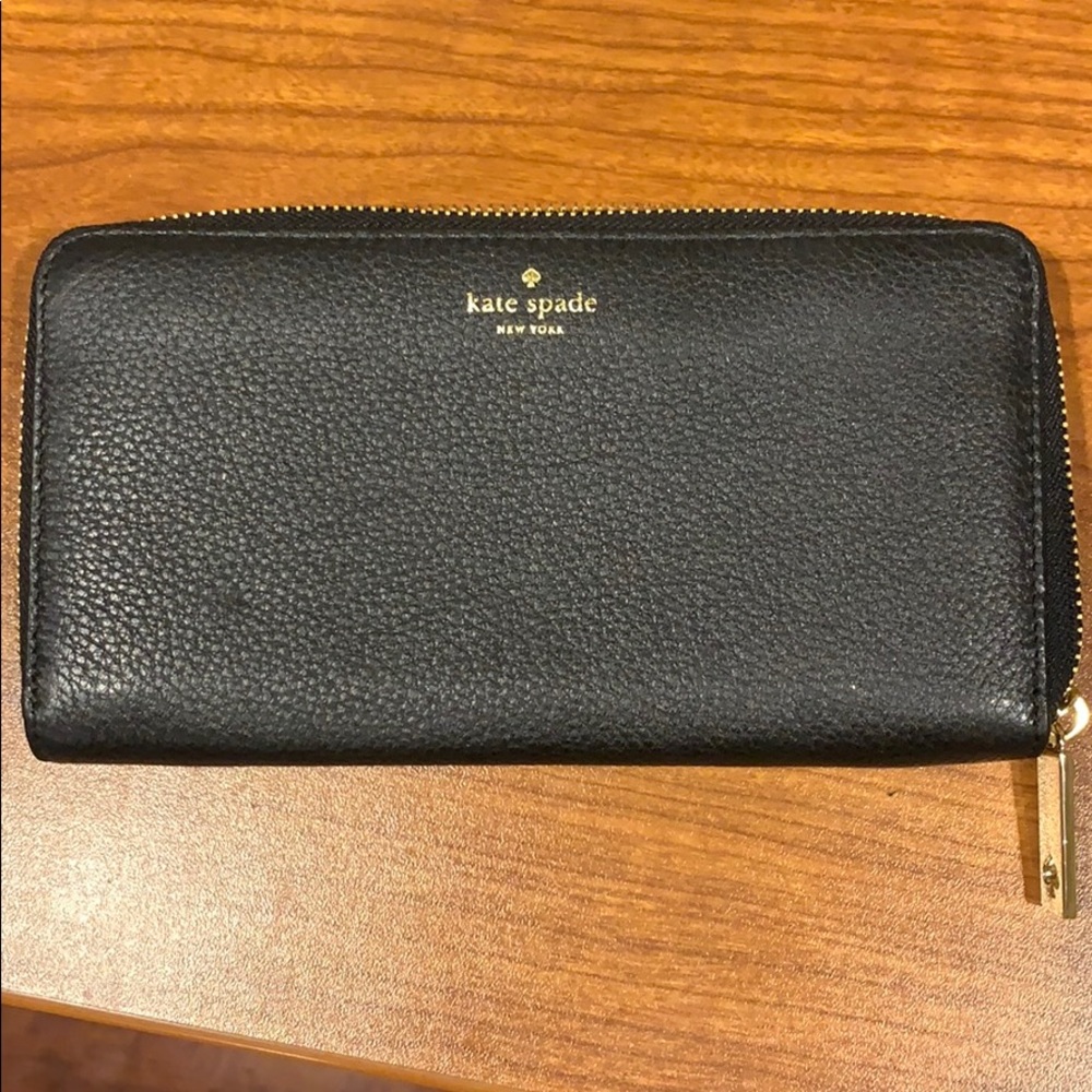 Kate Spade zip around continental wallet new